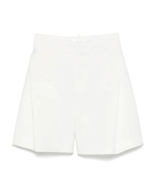 Victoria Beckham White Tailored Shorts