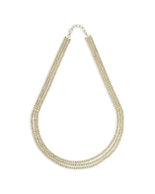 Collier Crystal 3-Row Desmo en coloris Metallic
