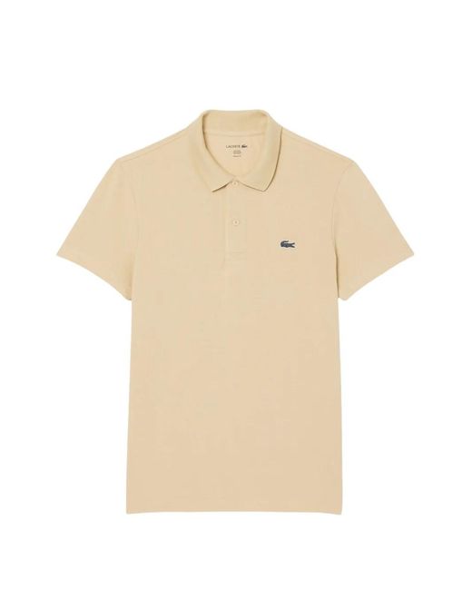 Lacoste Natural Regular-Fit Logo-Patch Polo Shirt for men