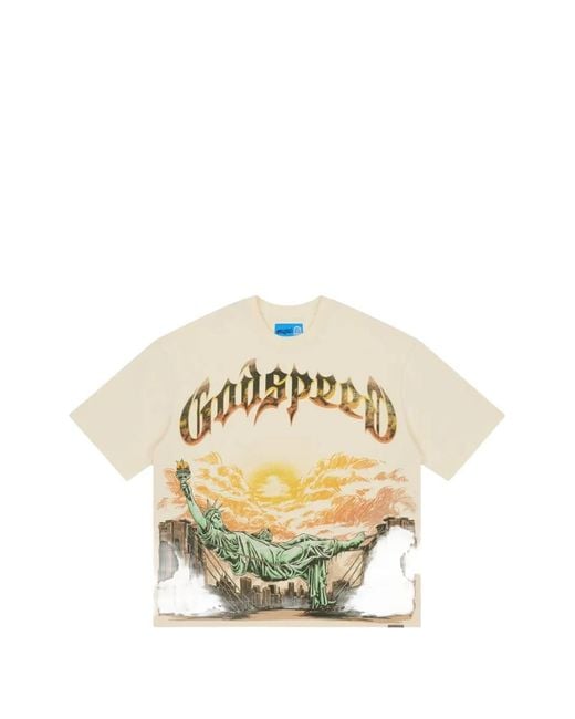 Godspeed Metallic Graphic-Print T-Shirt for men