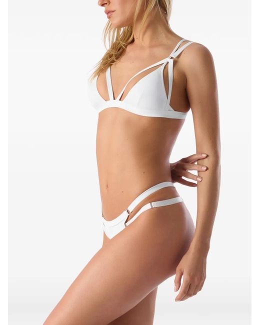 Maison Close White Fatale Triangle Bikini Top
