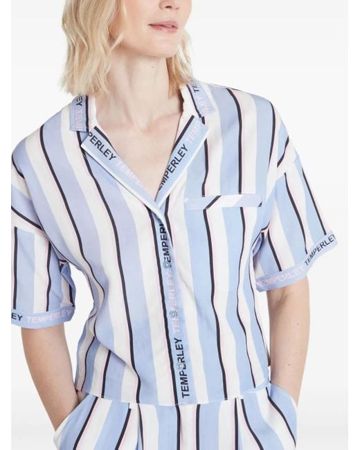 Temperley London Dominque シャツ Blue