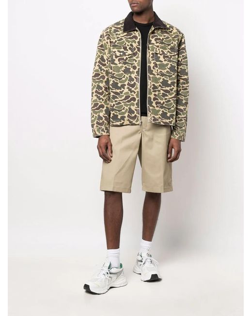 Dickies Natural Logo-Patch Bermuda Shorts for men
