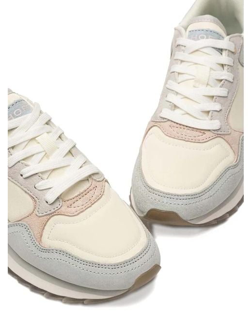 HOFF White Suede-Panelled Sneakers