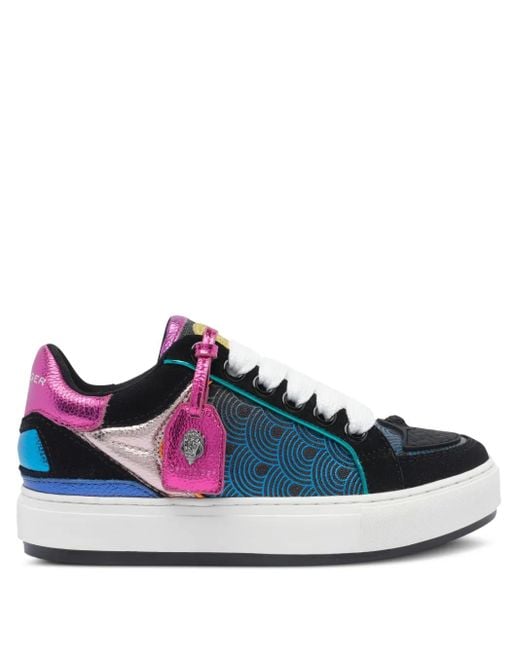 Kurt Geiger Blue Leather Sneakers