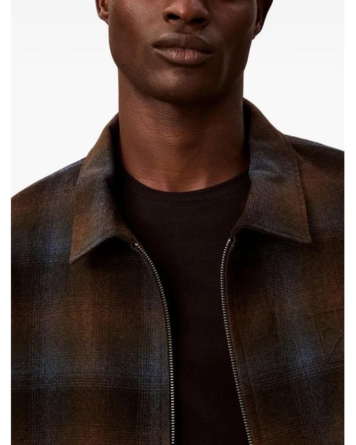 Veste Zippée À Carreaux Calvin Klein pour homme en coloris Black