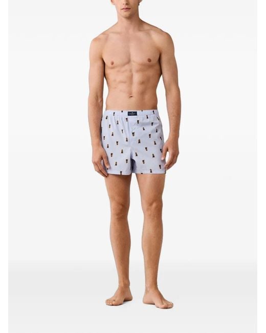 Hackett Blue Lot De Deux Boxers Harry Boxer En Coton for men