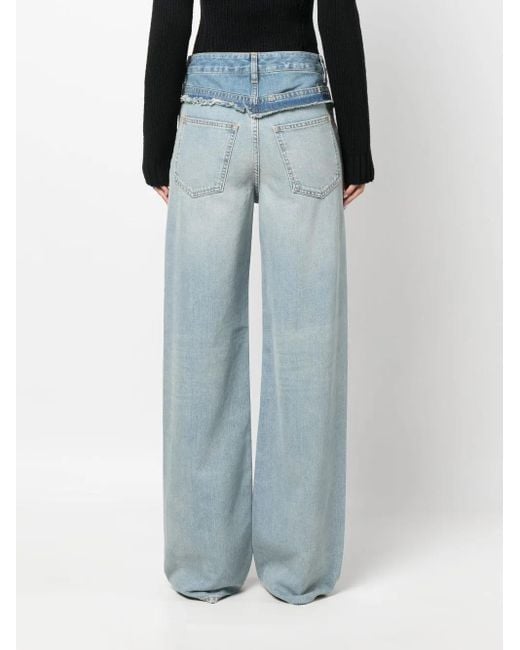 Givenchy Blue Low-Rise Straight-Leg Jeans
