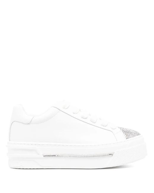 Rene Caovilla White Lace-Up Fastening Trainers
