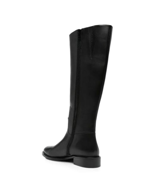 SERGIO MORETTI FIRENZE Black Side-Zip Boots