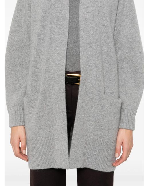 Vince Gray Open-Front Cashmere Cardigan