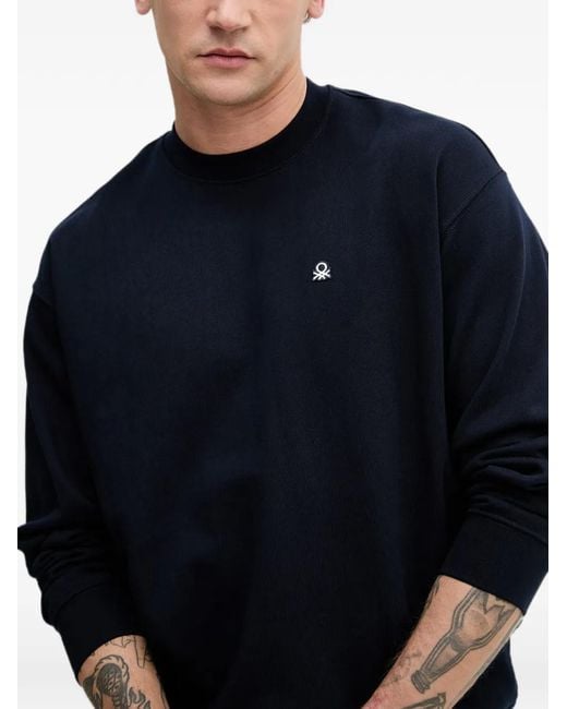 Benetton Pullover Mit Logo-Patch in Blue für Herren