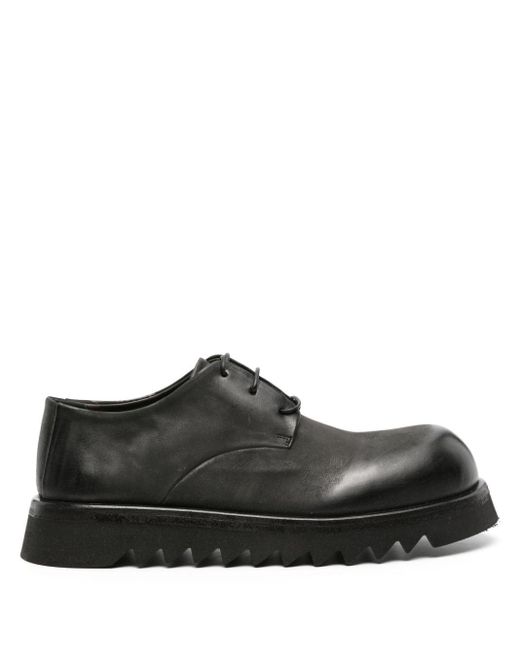 Marsèll Black Chunky-sole Leather Derby Shoes for men