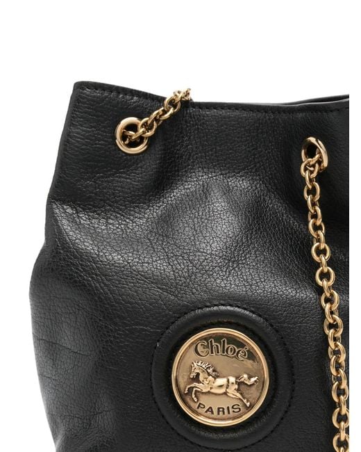 Chloé ホースメダル バケットバッグ ミニ Black