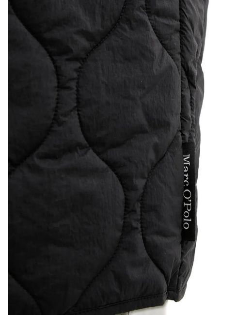 Marc O' Polo Black Quilted Bomber Coat