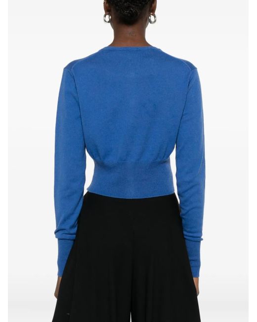 Vivienne Westwood Wollen Vest Verfraaid Met Logo's in het Blue