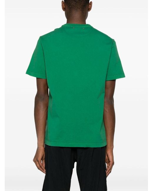 Golden Goose Deluxe Brand T-Shirt mit Logo-Print in Green für Herren