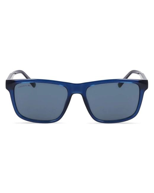 Lacoste Blue Logo-Lettering Sunglasses for men