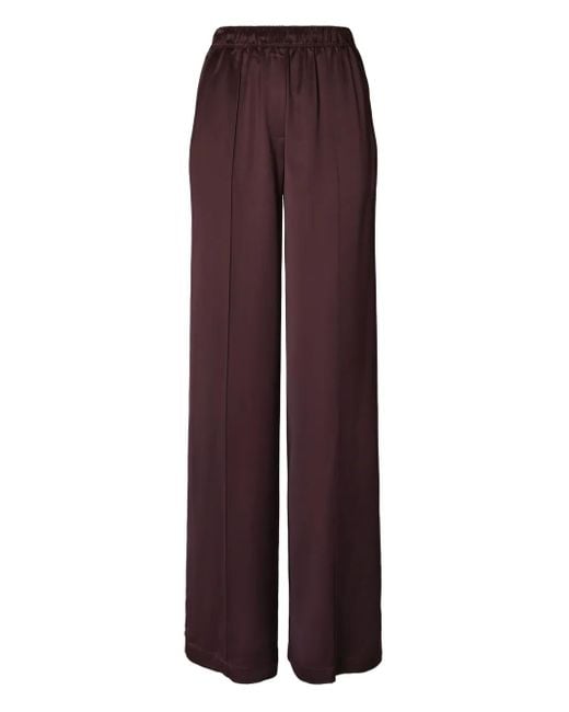 Tory Burch Purple Elasticated-Waistband Trousers