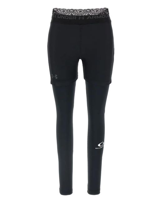 Balenciaga Black X Under Armour High-Waisted Leggings for men