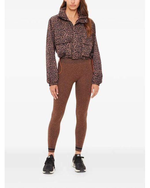 The Upside Brown Ludlow Ace Leopard-Print Jacket