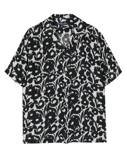 Frescobol Carioca Black Perennial Roberto Linen Shirt for men