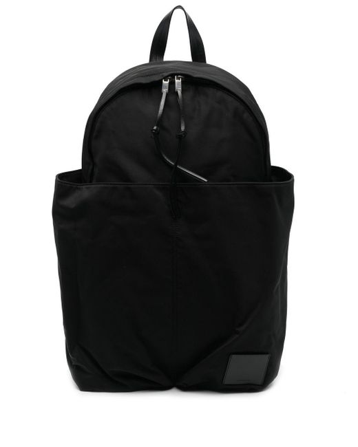 Jil Sander Leather Front-pouch Backpack in Black for Men | Lyst