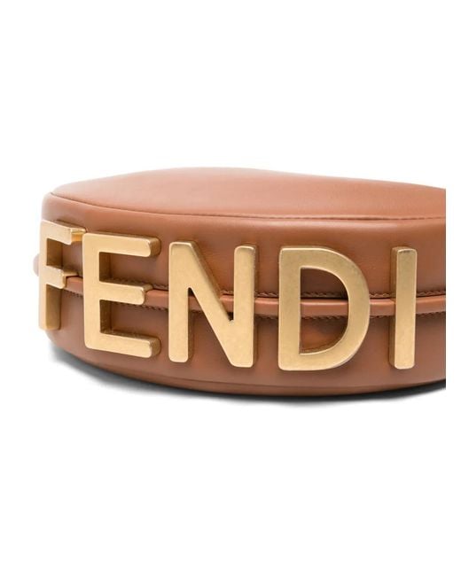 Clutch Graphy di Fendi in White