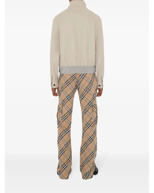 Burberry Natural Checked Cargo Pants for men