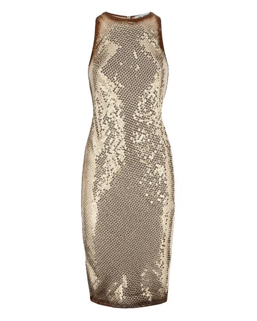 The Attico Natural Minikleid Mit Pailletten