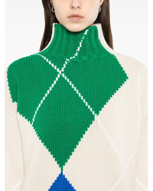 J.W. Anderson Green Pull À Losanges