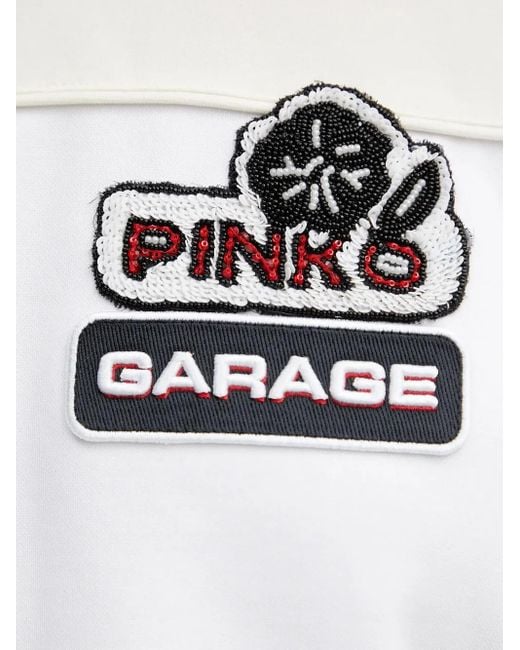 Pinko Natural Colour-Block Patch Sweatshirt