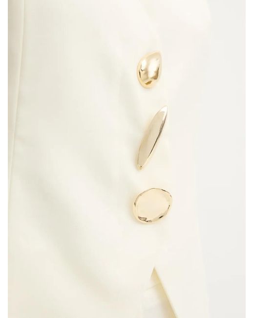SIMONA CORSELLINI White Sculptural-Button Waistcoat