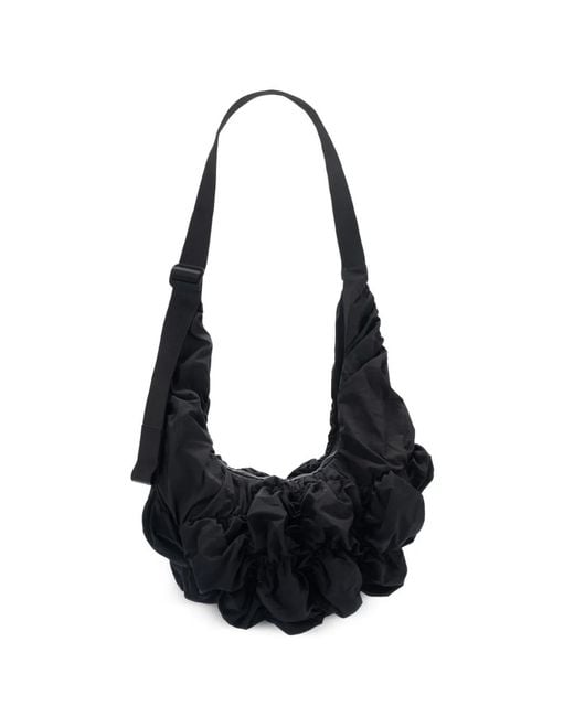Côte&Ciel Black Gathered Shoulder Bag