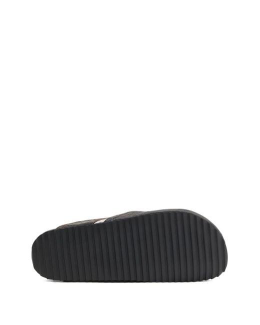メンズ DIESEL レザースリッポン Gray