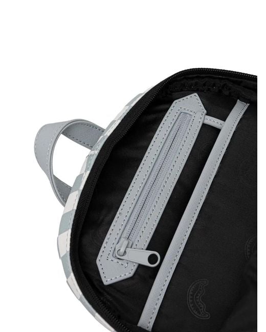 Sprayground Black Check-Patterm Backpack