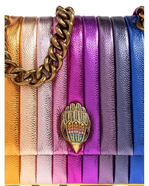 Kurt Geiger Purple Kensington Chain Crossbody Bag