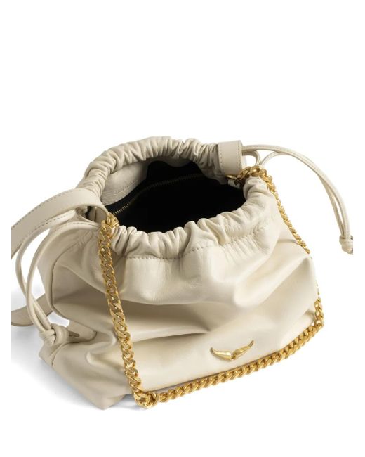 Zadig & Voltaire Tas Verfraaid Met Ketting En Trekkoord in het Metallic
