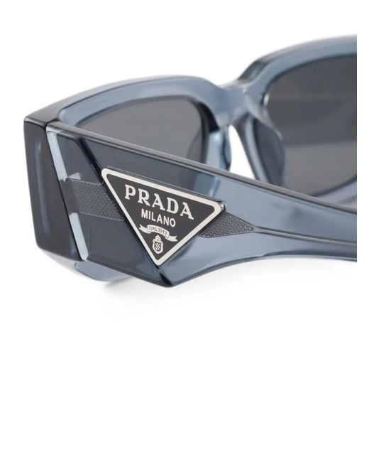 Gafas De Sol Con Logo Triangular Prada de hombre de color Gray