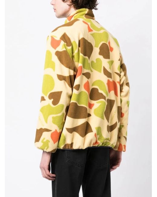BBCICECREAM Omkeerbaar Fleece Jack Met Camouflage Print in het Yellow voor heren
