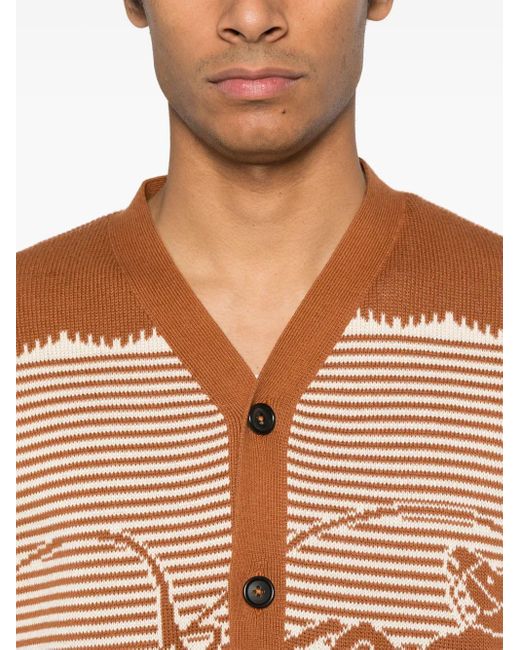 Bode Buckaroo Vest in het Brown voor heren
