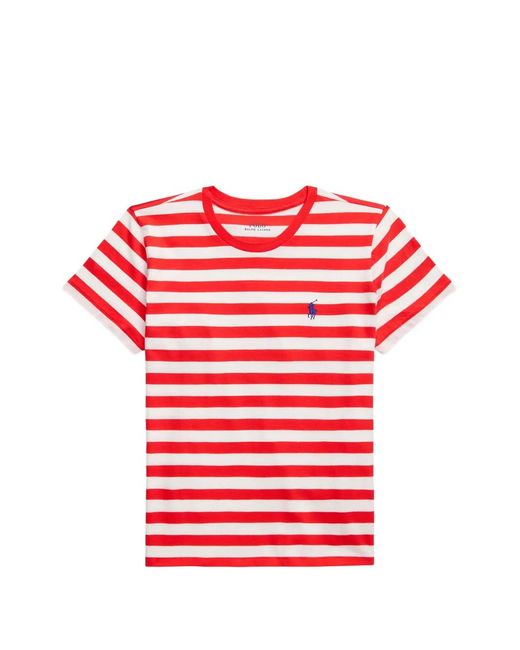 Polo Ralph Lauren Red Striped Logo T-Shirt