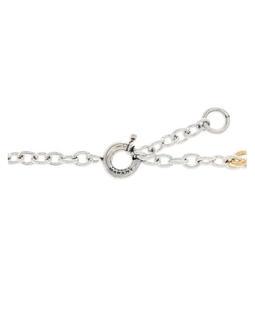 Isabel Marant White Ring Chain Necklace