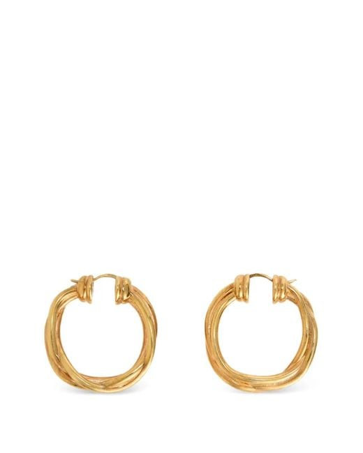 Jil Sander Metallic Tangle Knot-Detail Earrings
