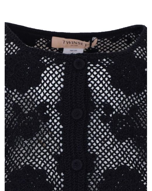 Chaqueta Con Botones Twinset de color Blue