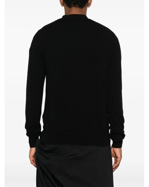 COMME DES GARÇONS PLAY Black Heart-Emblem Rhinestone-Embellishment Cardigan