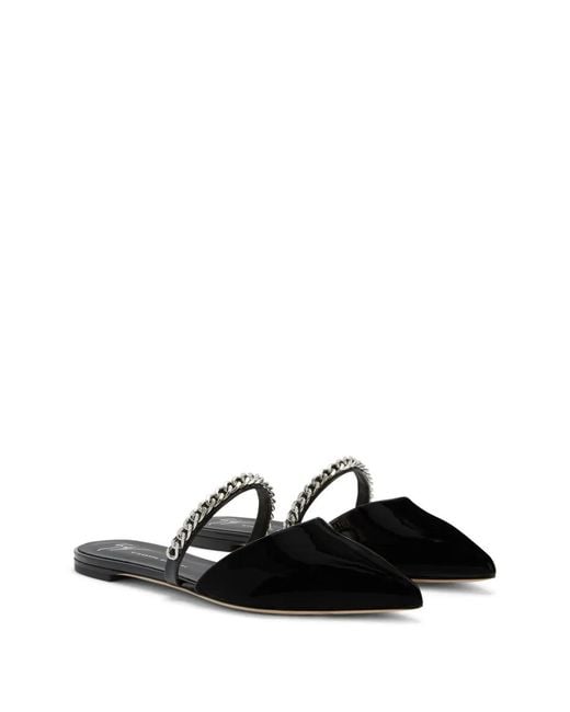 Giuseppe Zanotti Black Mules & Clogs