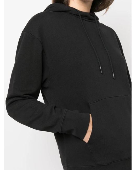 Vince Black Drawstring Pullover Hoodie