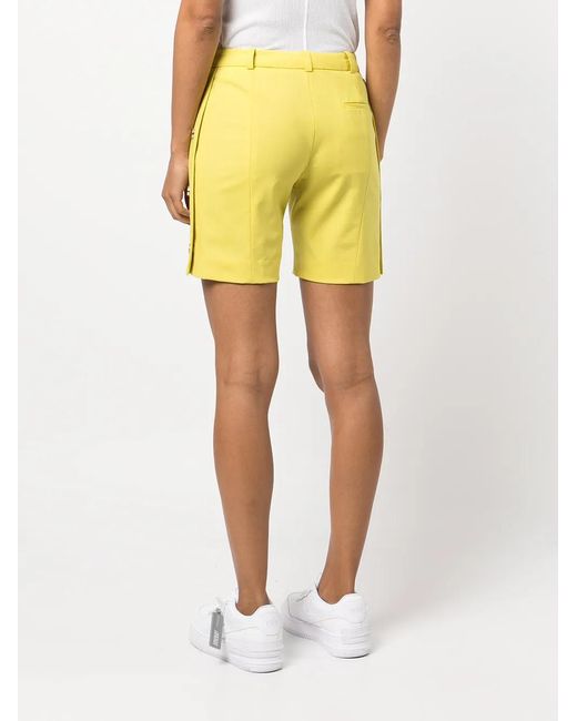 Monse Yellow Side-Button Tailored Shorts