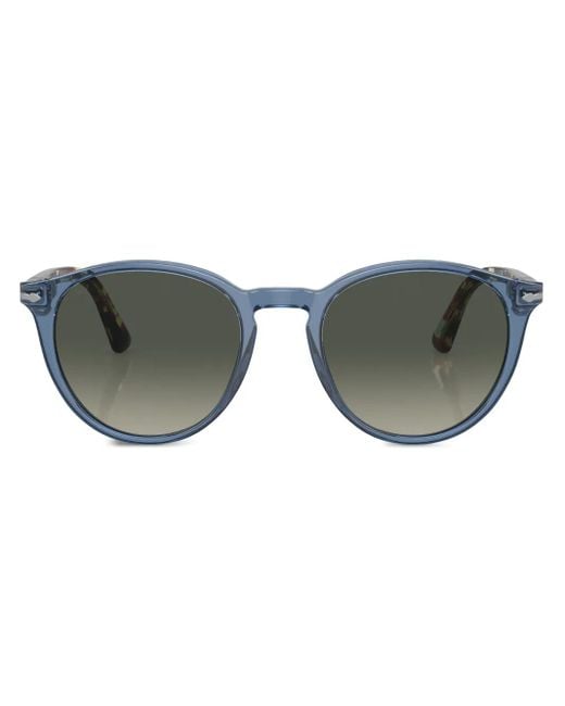 Persol Gray Round-Frame Sunglasses for men